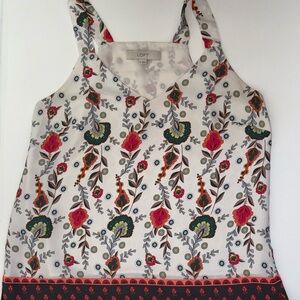 LOFT Multicolor Floral Blouse Top